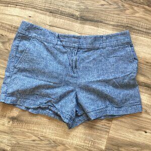 Loft Outlet 4 Inch Short Linen Cotton Shorts Size 8